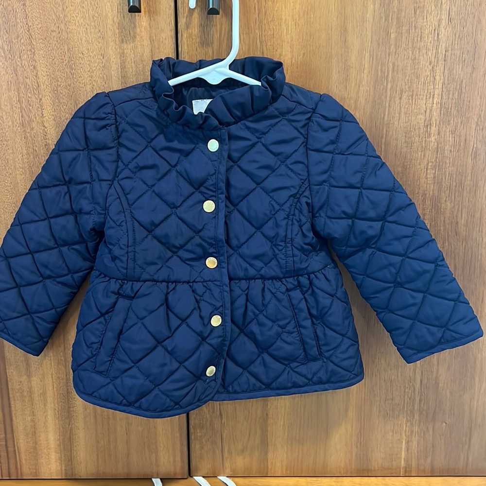 Janie and Jack Navy Quilted Jacket